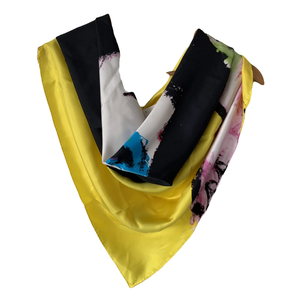 Pre-owned Diane Von Furstenberg Silk Neckerchief In Multicolour