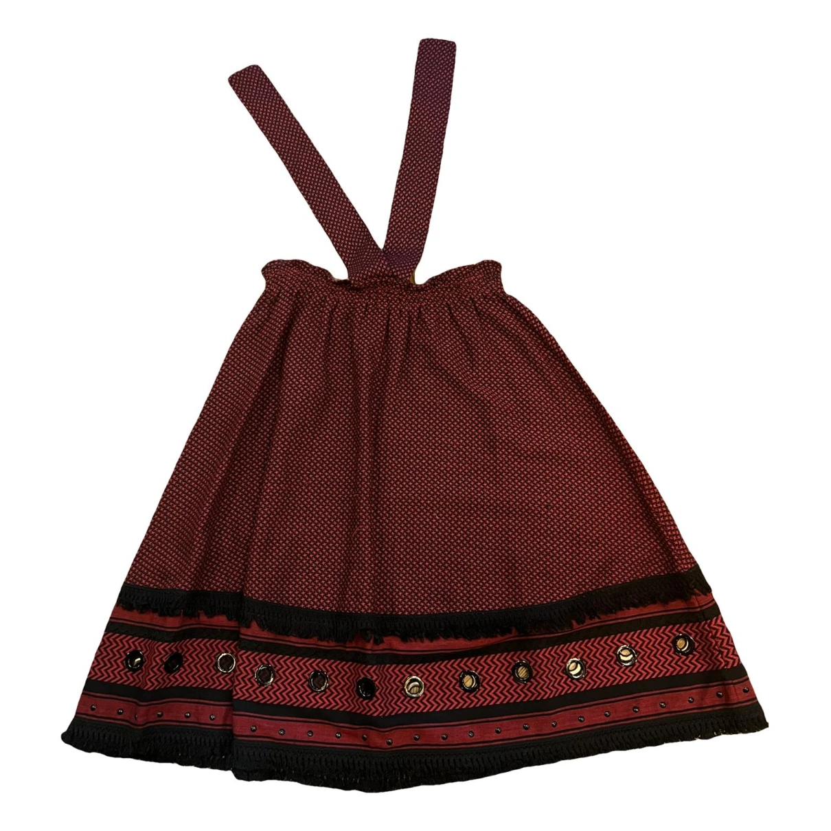 Pre-owned Dodo Bar Or Mid-length Skirt In Red