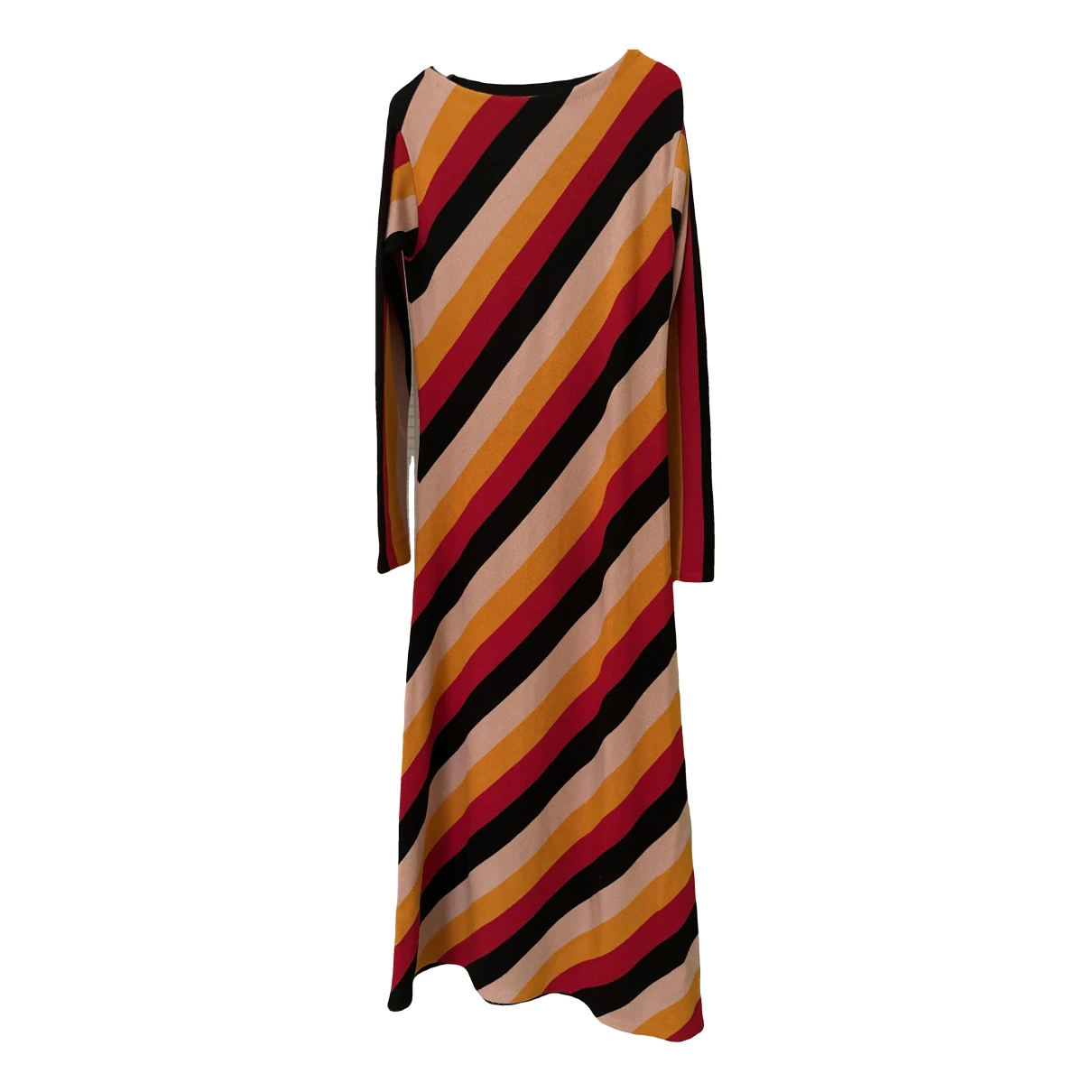Pre-owned La Doublej Linen Maxi Dress In Multicolour