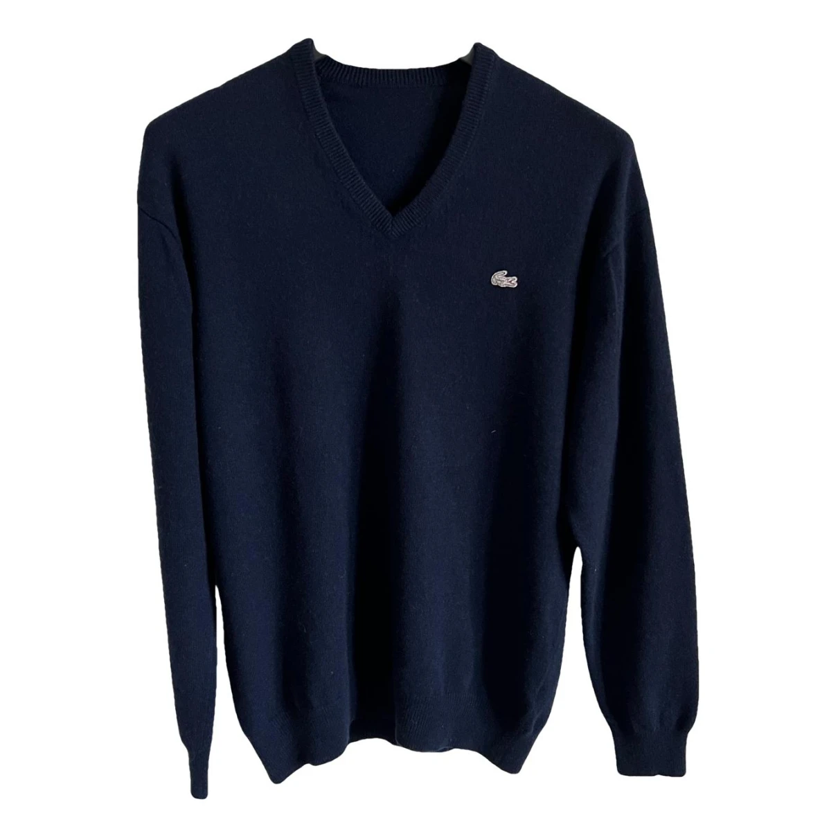 Pre-owned Lacoste Cashmere Jumper In Blue