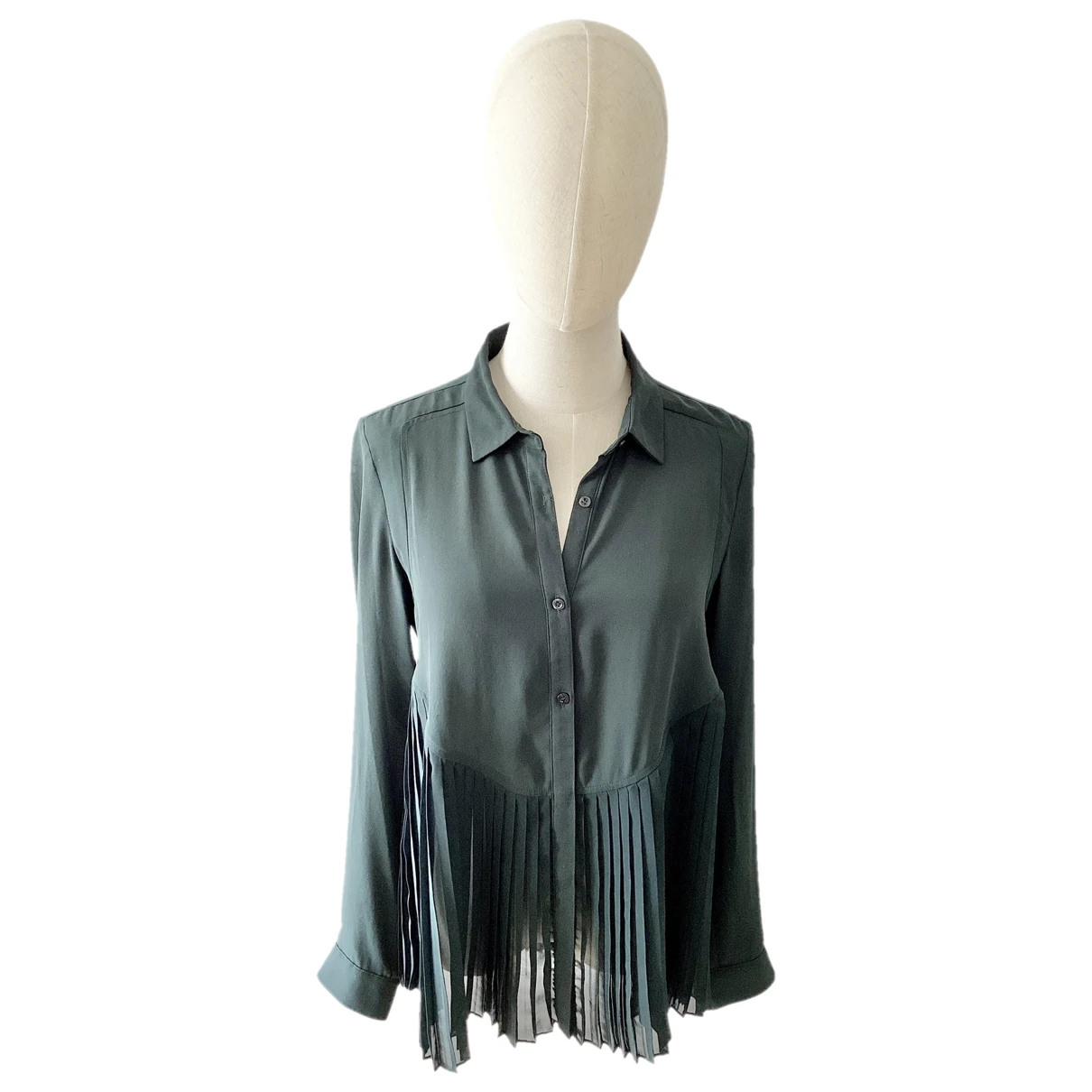 Pre-owned The Kooples Blouse In Green