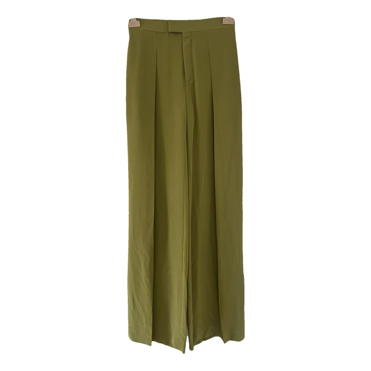 Pre-owned Chloé Silk Straight Pants In Other
