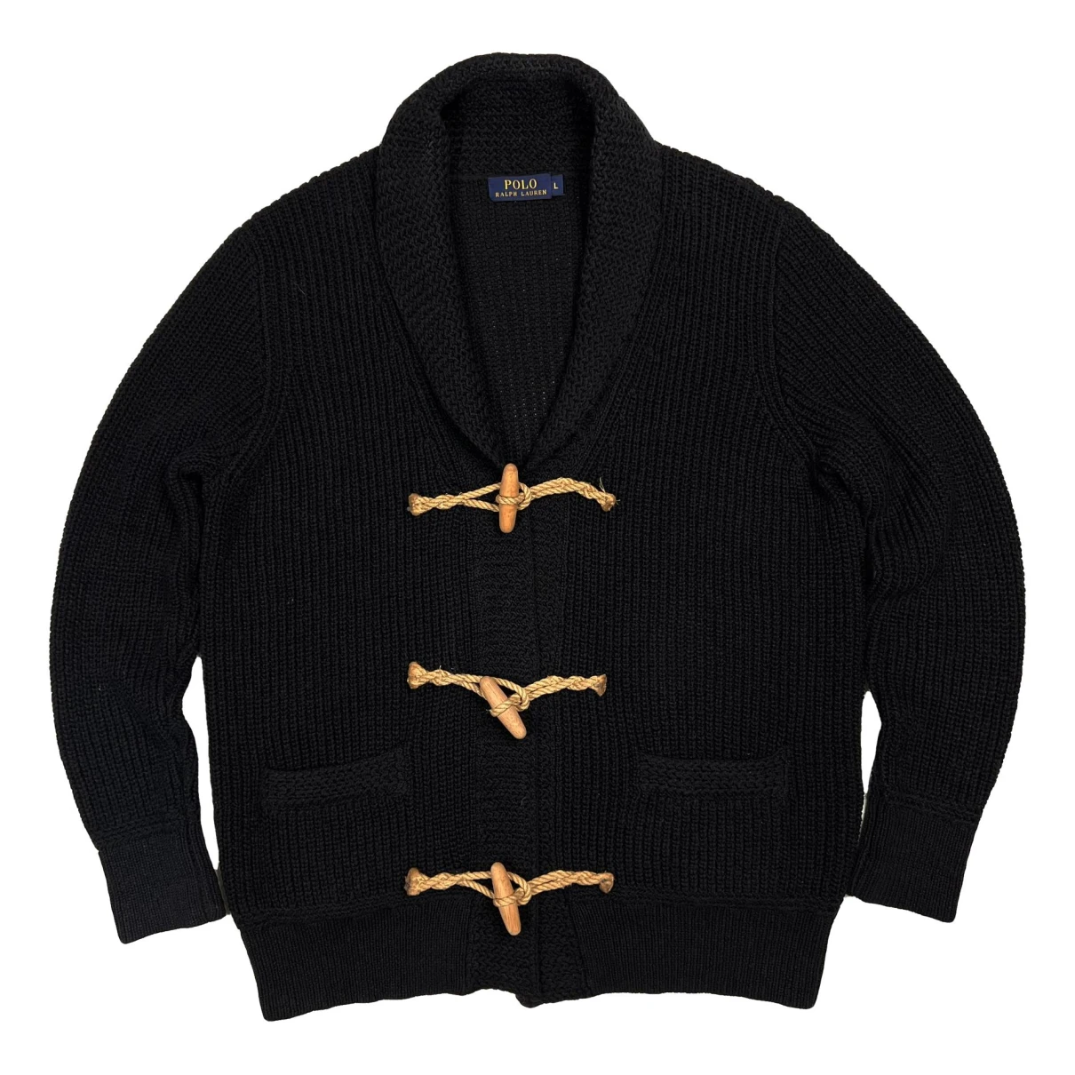 Pre-owned Polo Ralph Lauren Linen Knitwear & Sweatshirt In Black