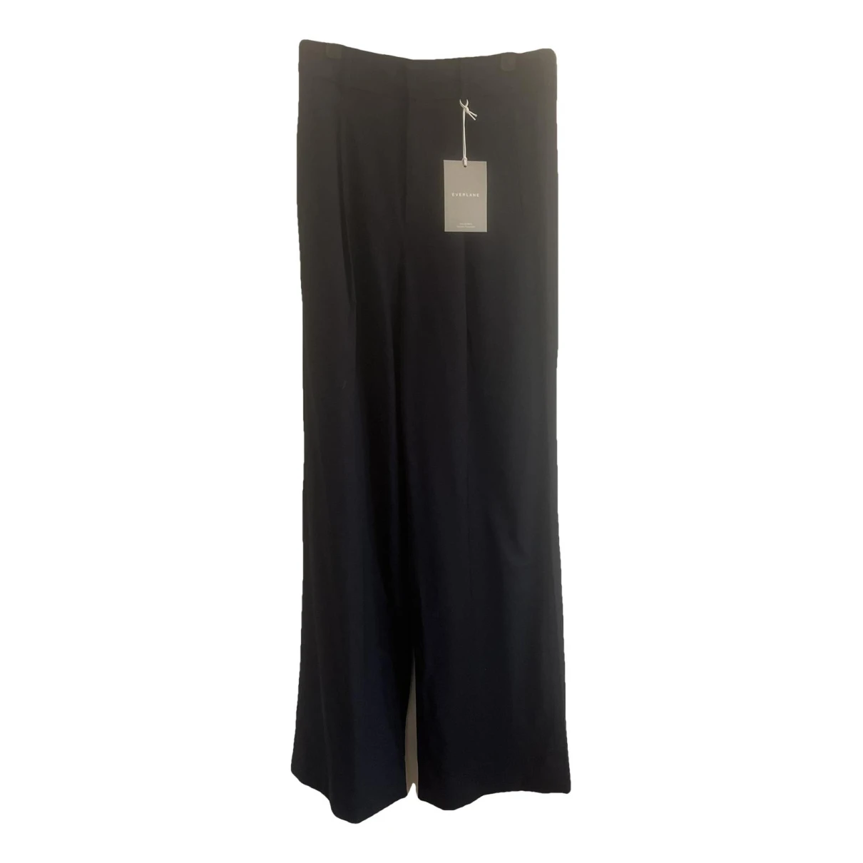 Pre-owned Everlane Wool Trousers In Navy