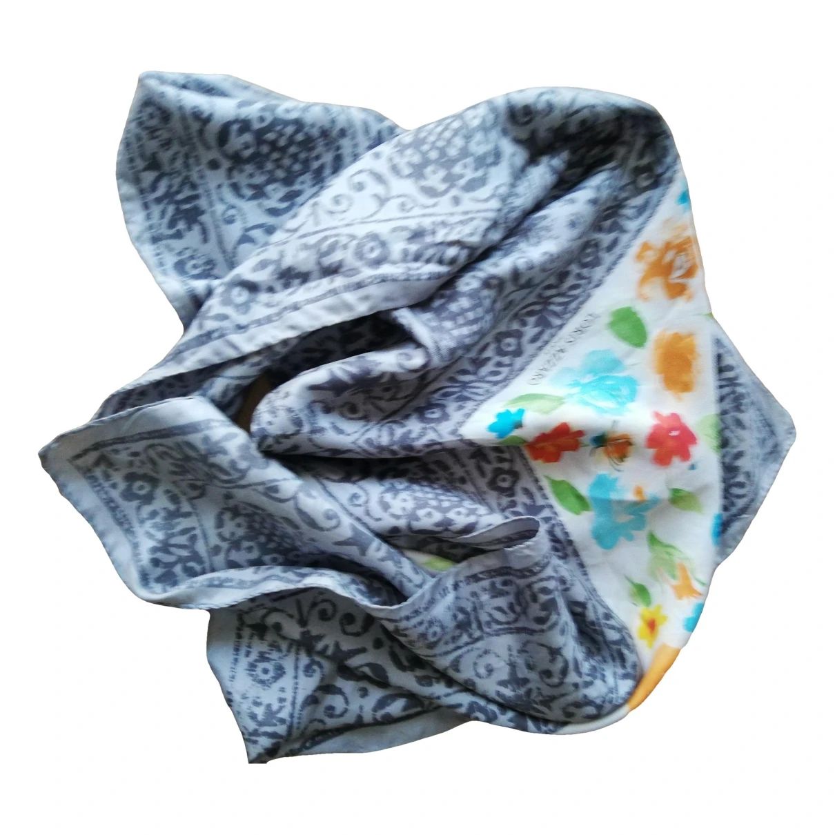 Pre-owned Loris Azzaro Silk Handkerchief In Multicolour