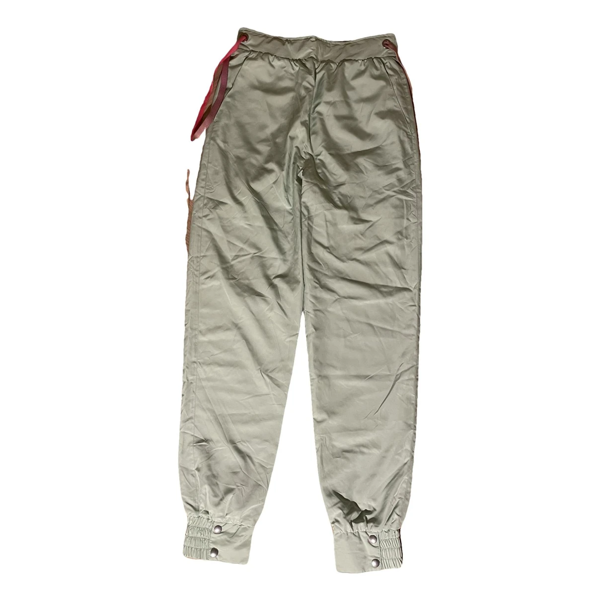Pre-owned Khrisjoy Straight Pants In Green