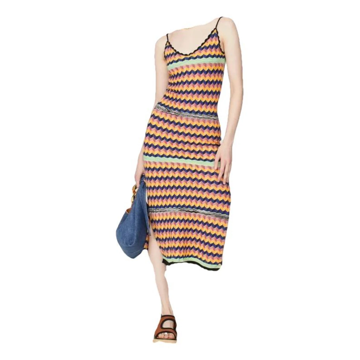 Pre-owned Scotch & Soda Mid-length Dress In Multicolour