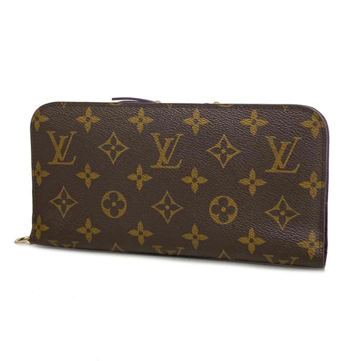 Pre-owned Louis Vuitton Cloth Wallet In Purple