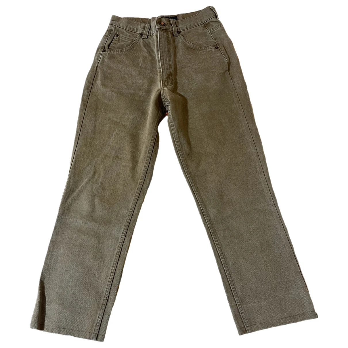 Pre-owned Valentino Straight Jeans In Brown