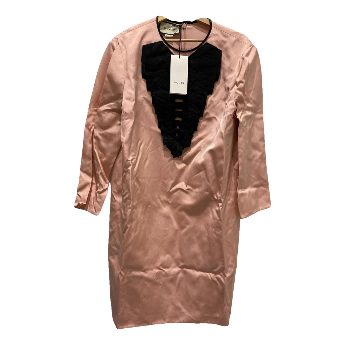 Pre-owned Gucci Silk Dress In Pink