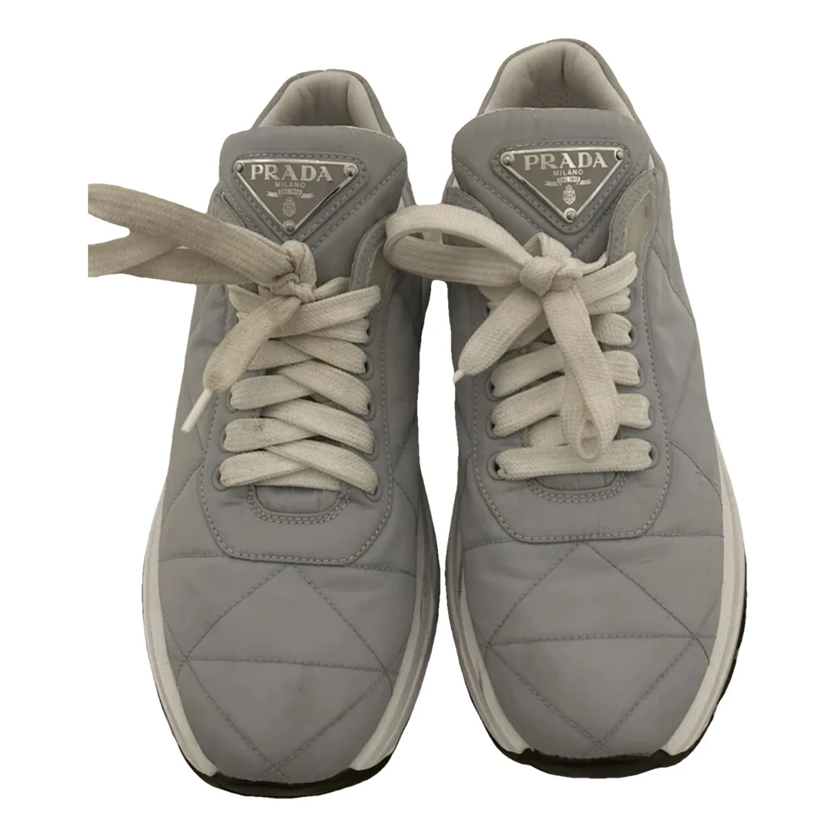 Pre-owned Prada Trainers In Blue