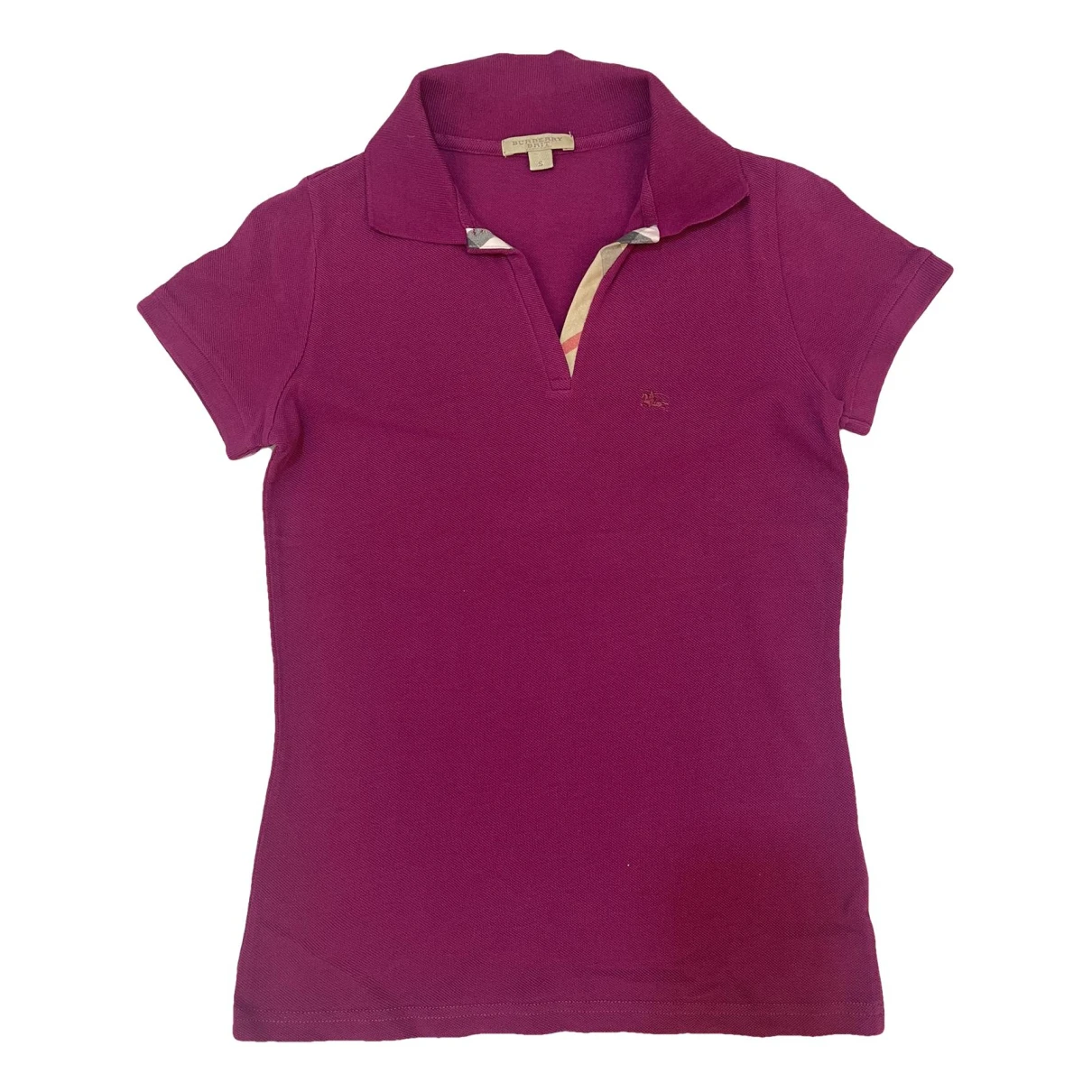 Pre-owned Burberry Polo In Purple