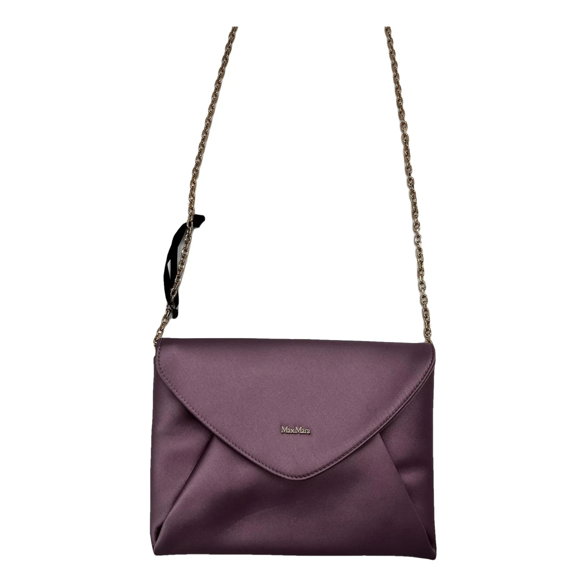 Pre-owned Max Mara Cloth Handbag In Purple