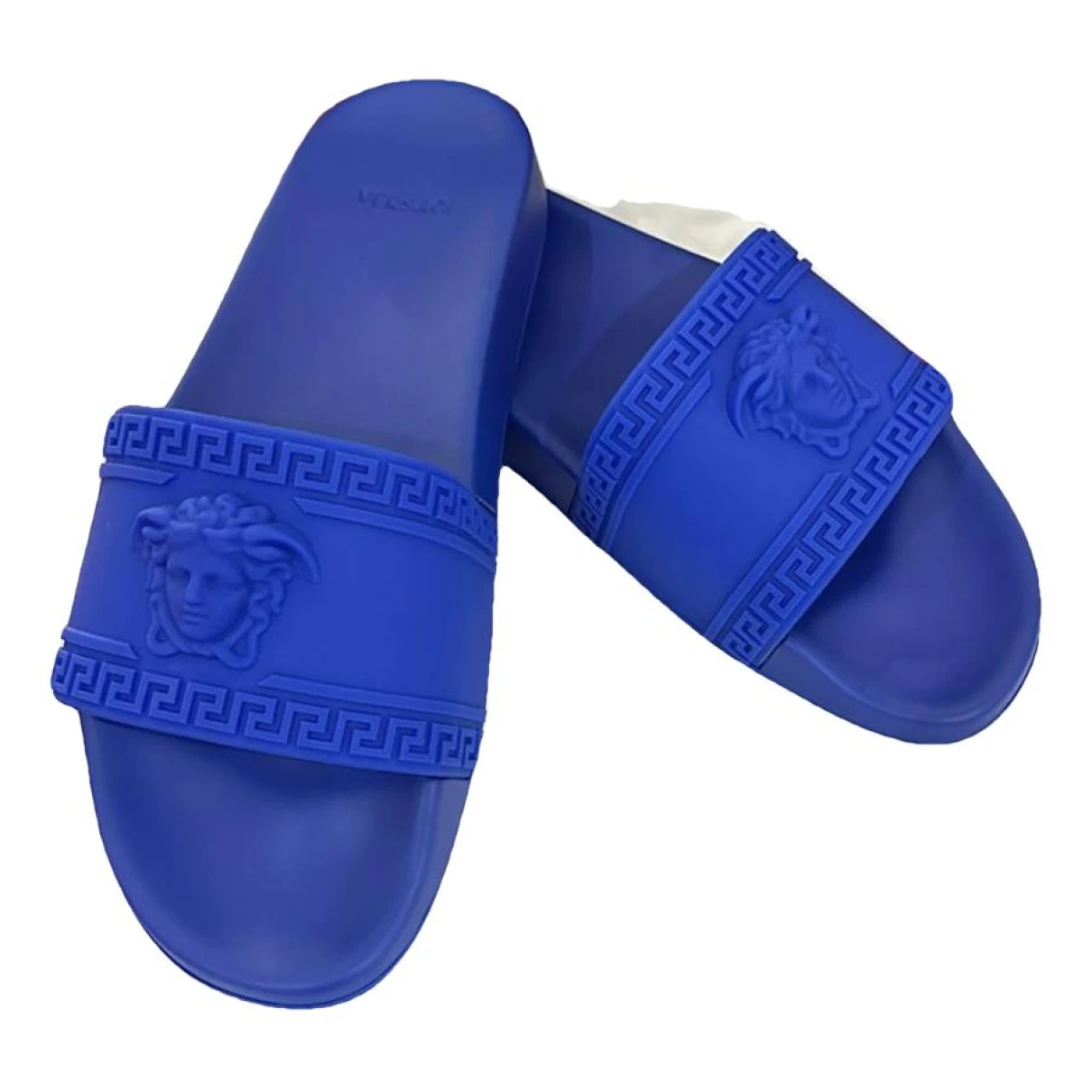 Pre-owned Versace Sandals In Blue