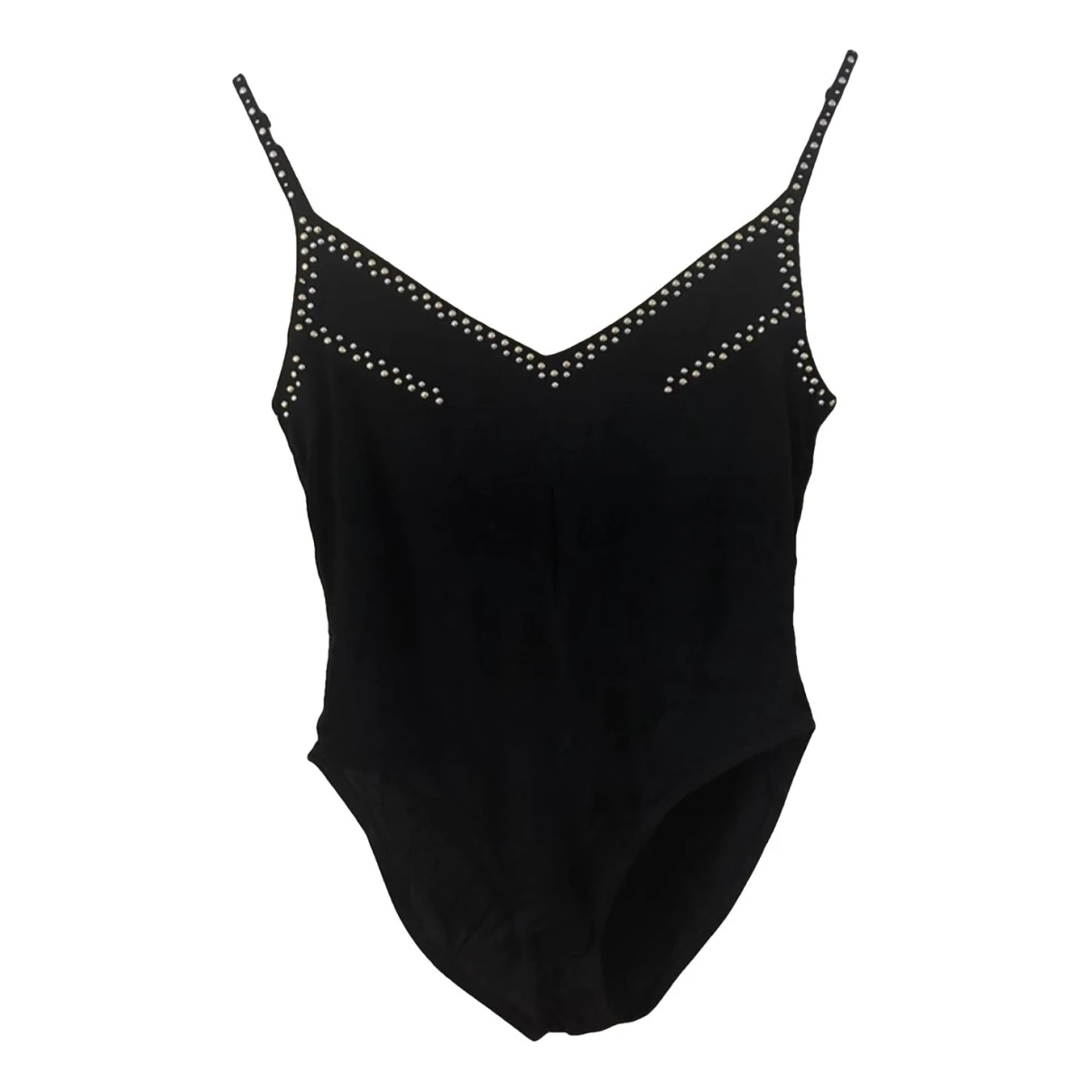 Pre-owned Paco Rabanne Silk Camisole In Black