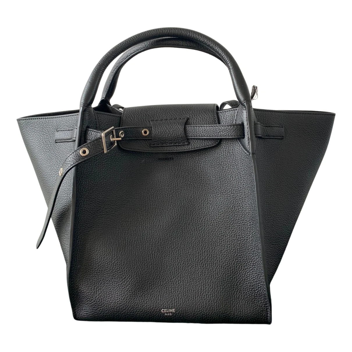 Pre-owned Celine Big Bag Leather Crossbody Bag In Black