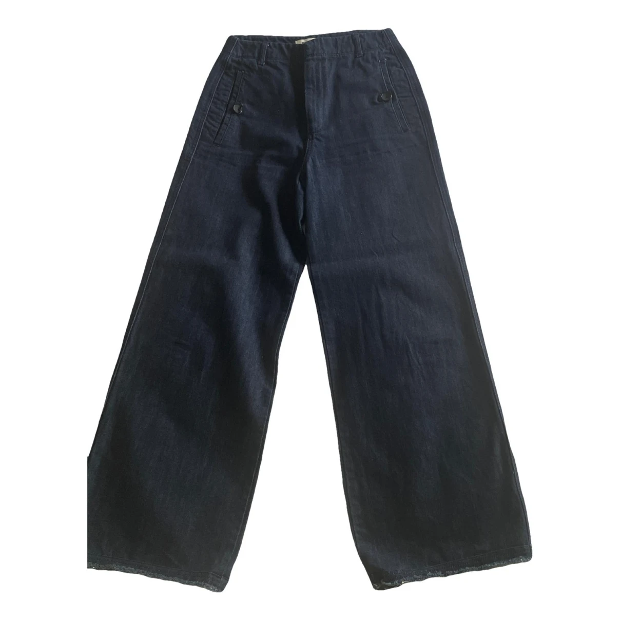 Pre-owned Whistles Trousers In Navy