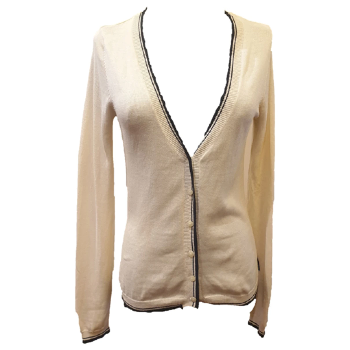 Pre-owned Marina Yachting Silk Short Vest In White