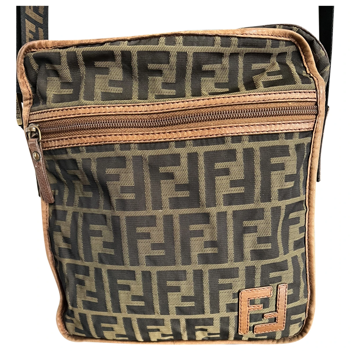 Pre-owned Fendi Lei Clutch Bag In Brown