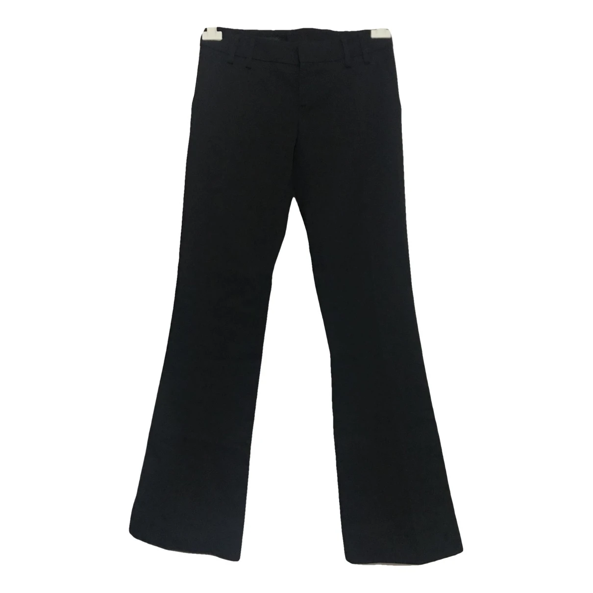 Pre-owned Gucci Linen Trousers In Black