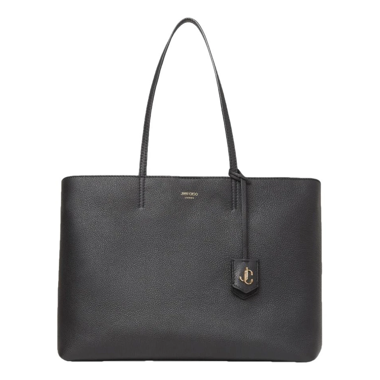 Pre-owned Jimmy Choo Leather Tote In Black