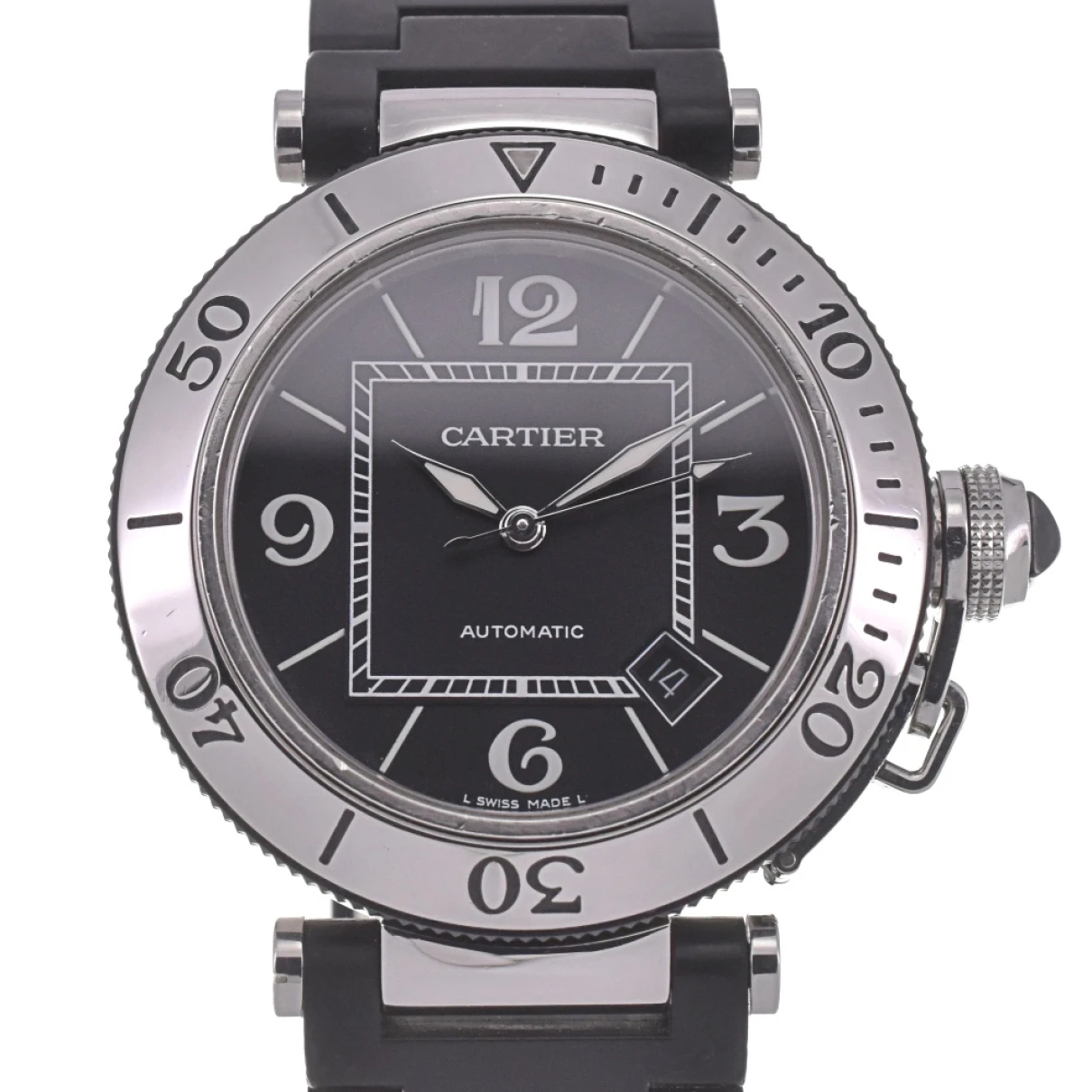 Pre-owned Cartier Pasha Watch In Black