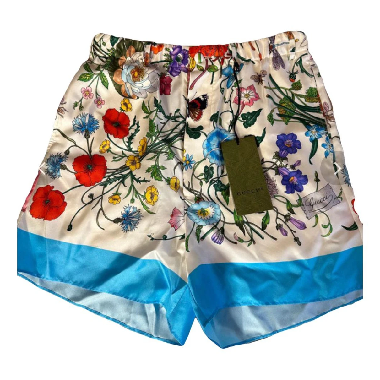 Pre-owned Gucci Silk Shorts In Multicolour