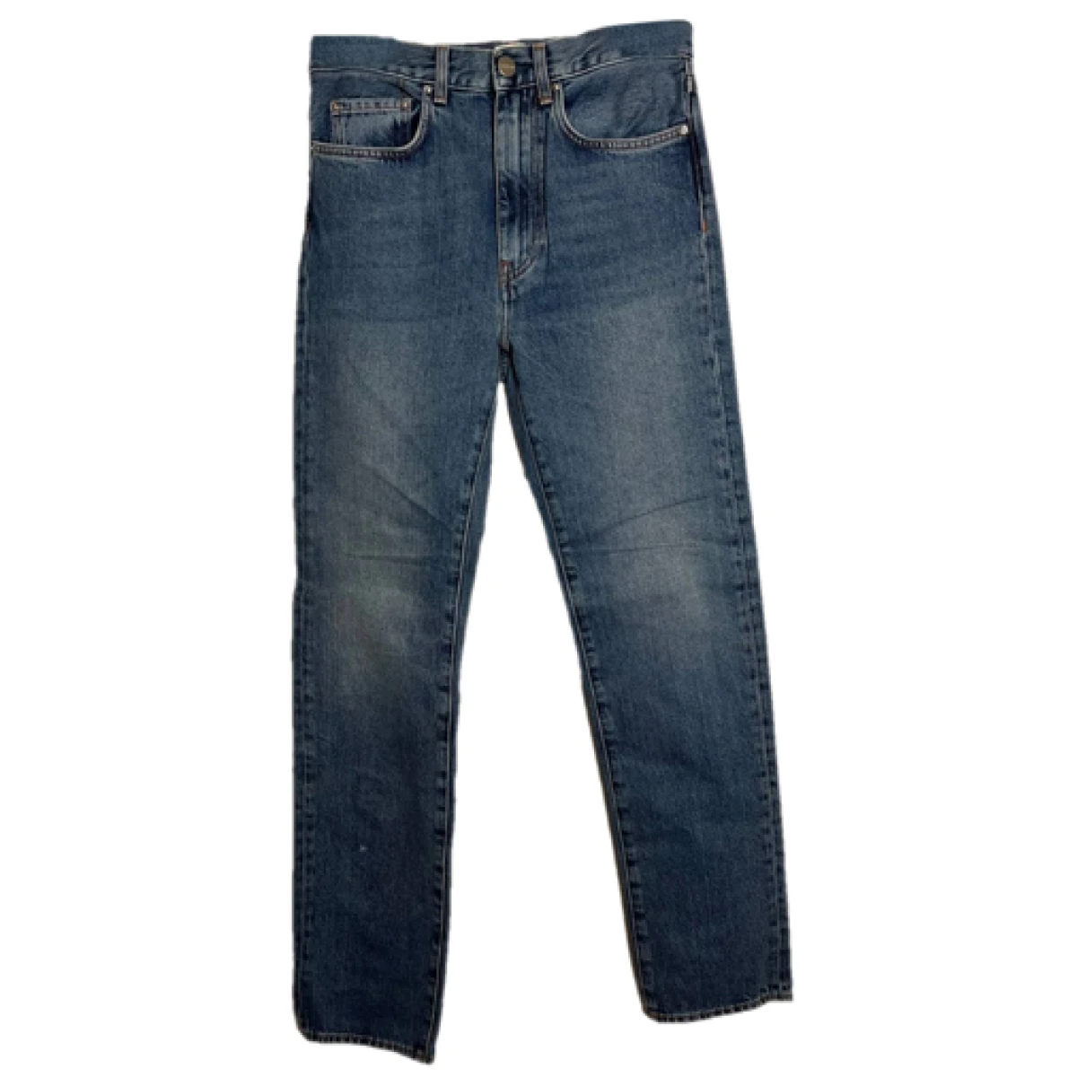 Pre-owned Totême Straight Jeans In Blue