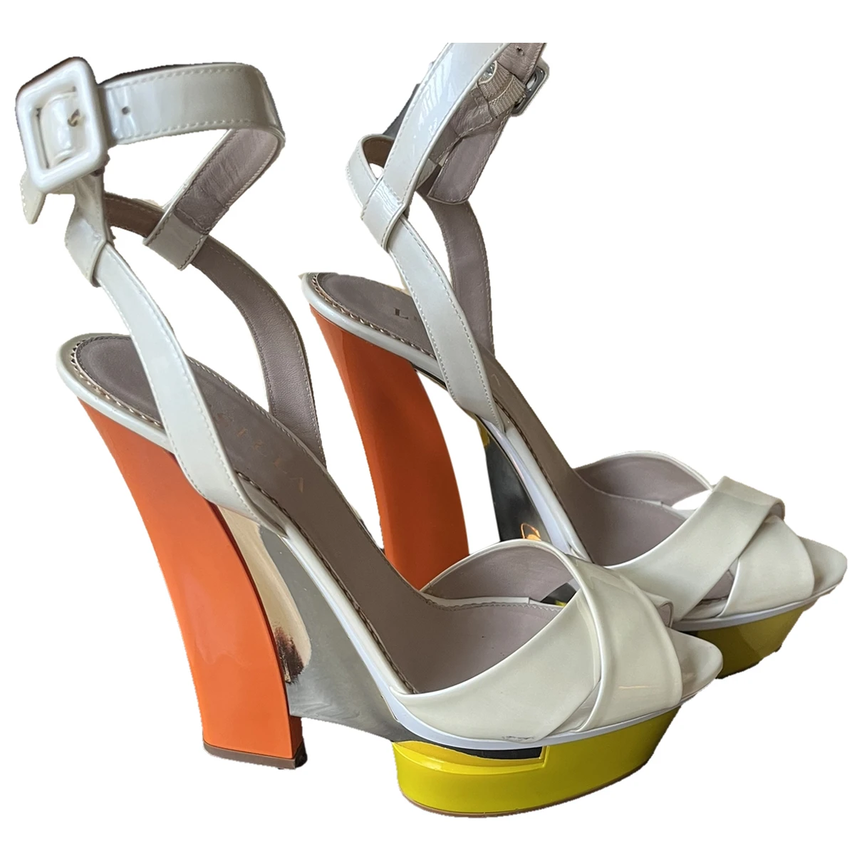 Pre-owned Le Silla Patent Leather Heels In Multicolour
