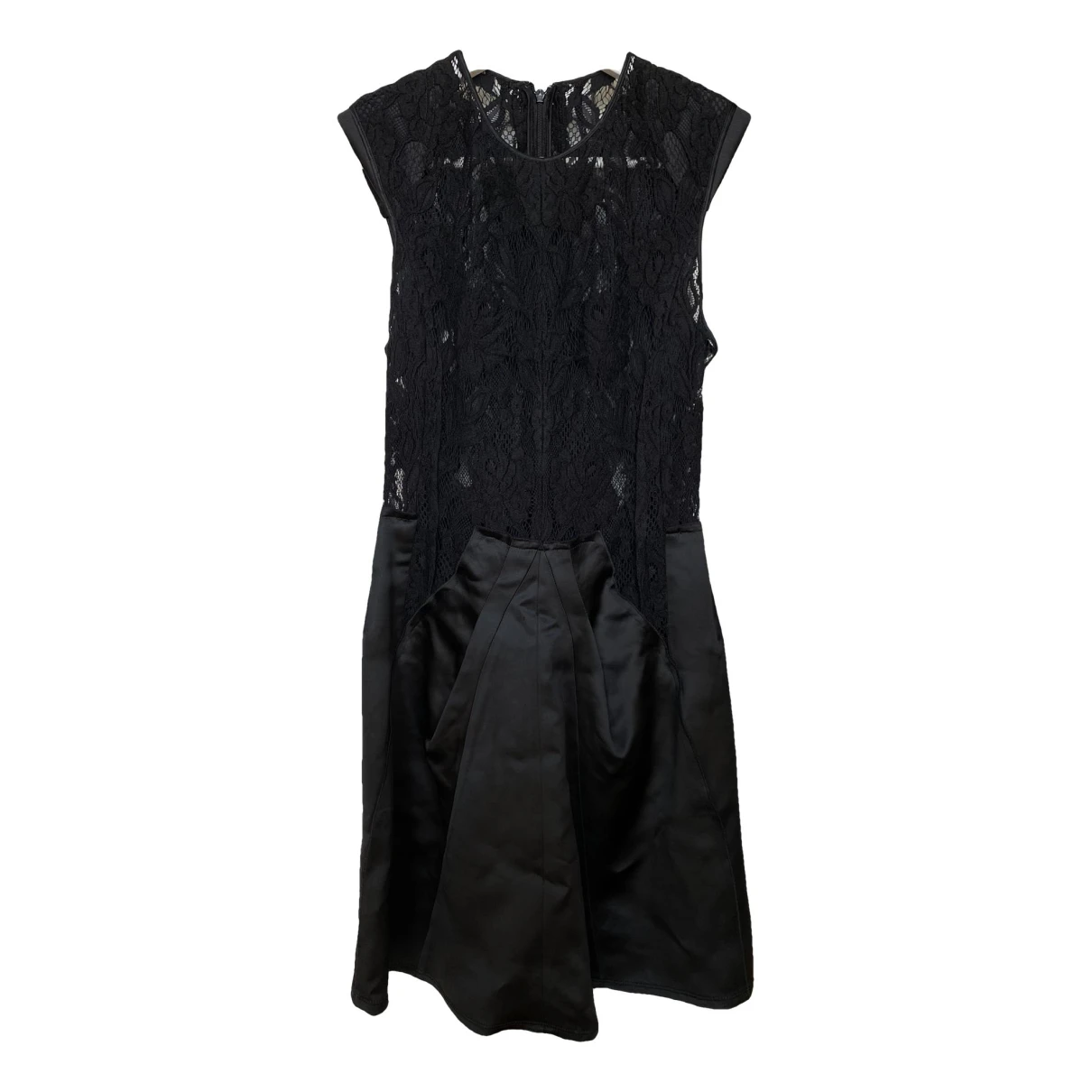 Pre-owned Nina Ricci Silk Mini Dress In Black