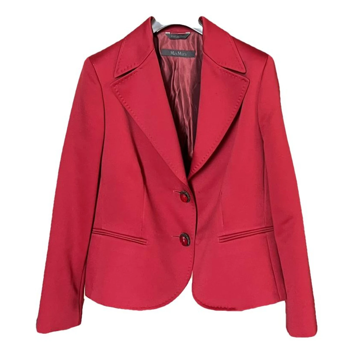Pre-owned Max Mara Suit Jacket In Red