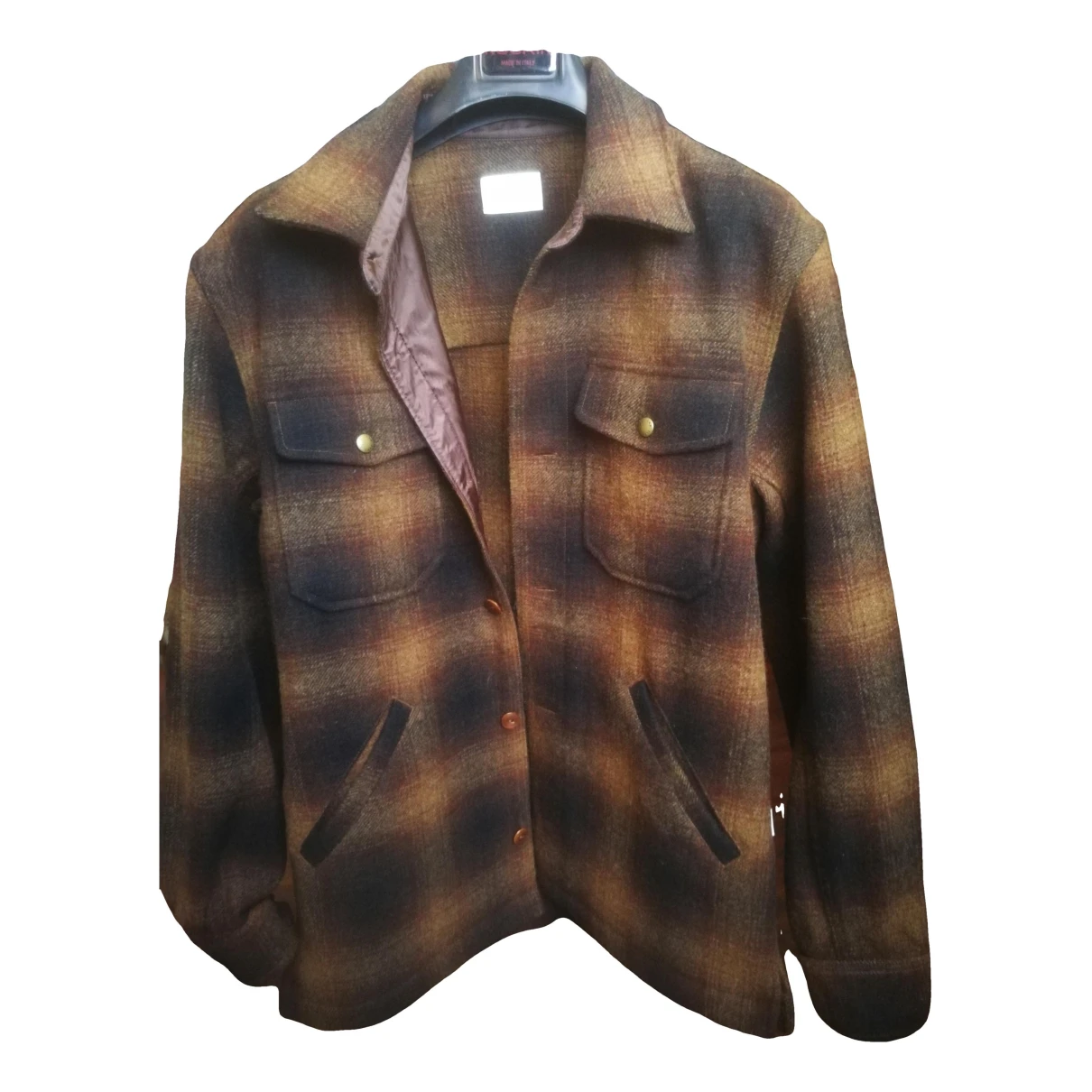 Pre-owned Aime Wool Jacket In Brown