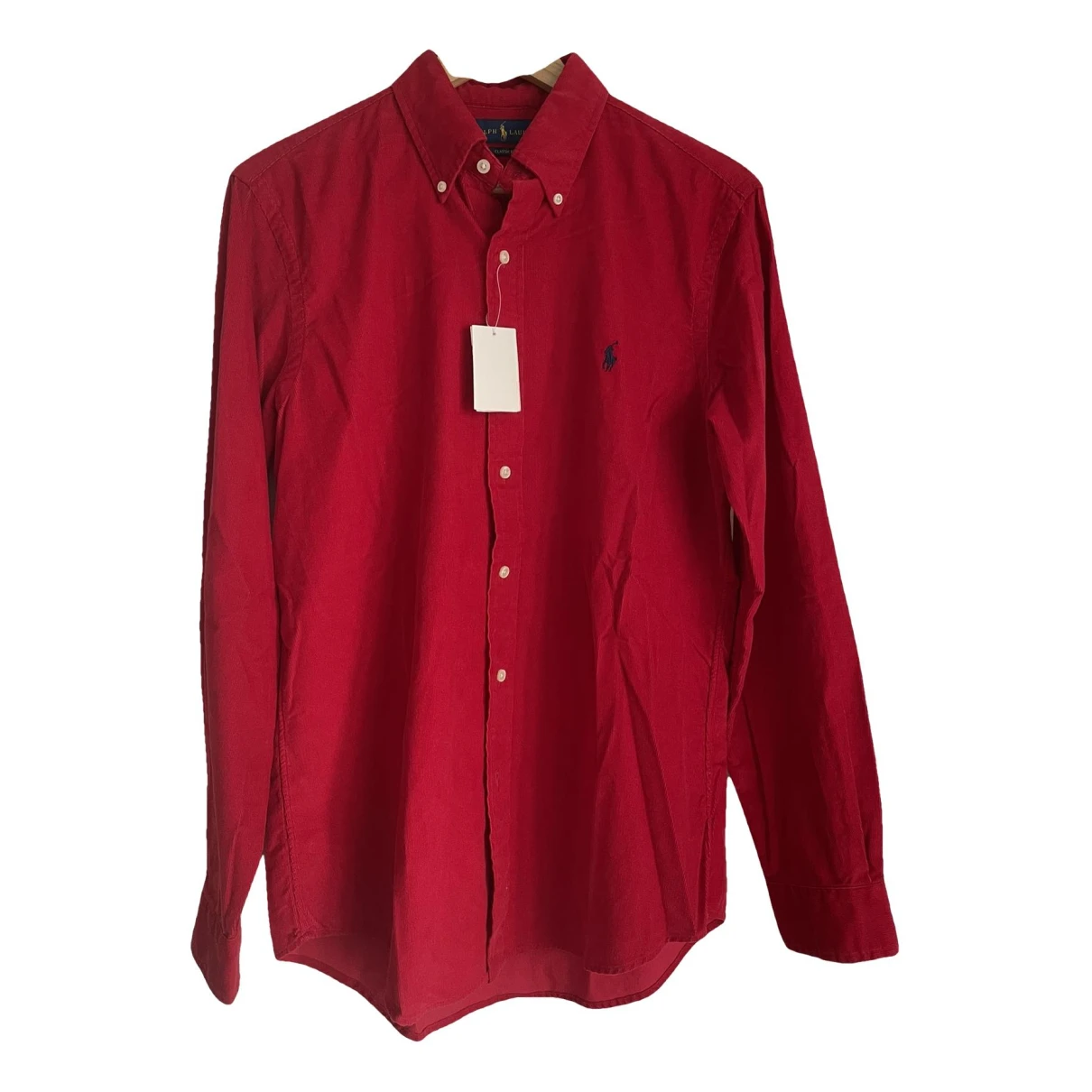 Pre-owned Ralph Lauren Velvet Shirt In Red