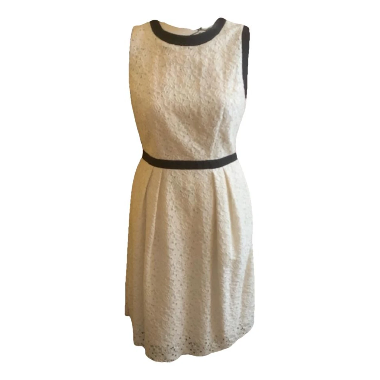 Pre-owned Milly Mid-length Dress In Ecru