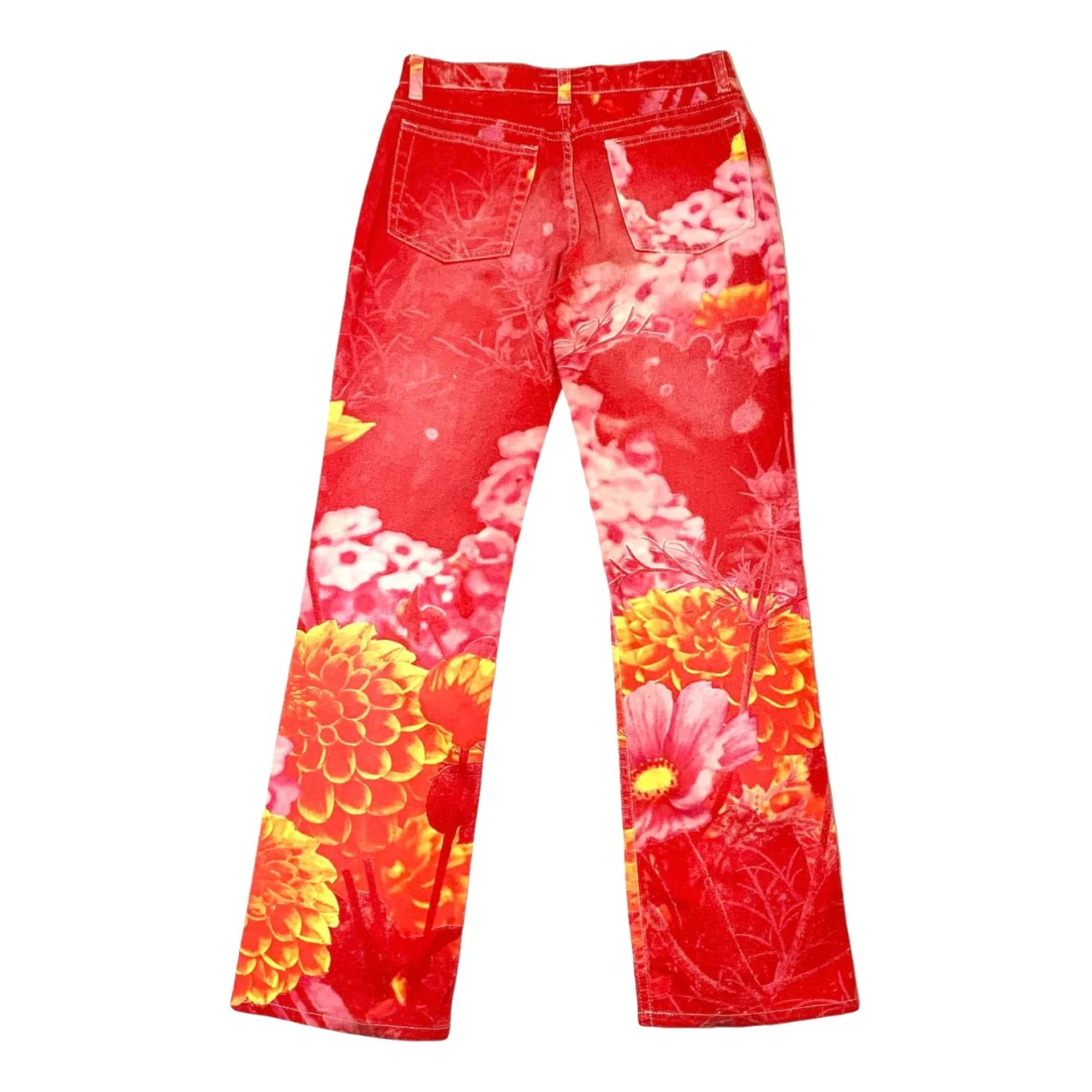 Pre-owned Roberto Cavalli Trousers In Red