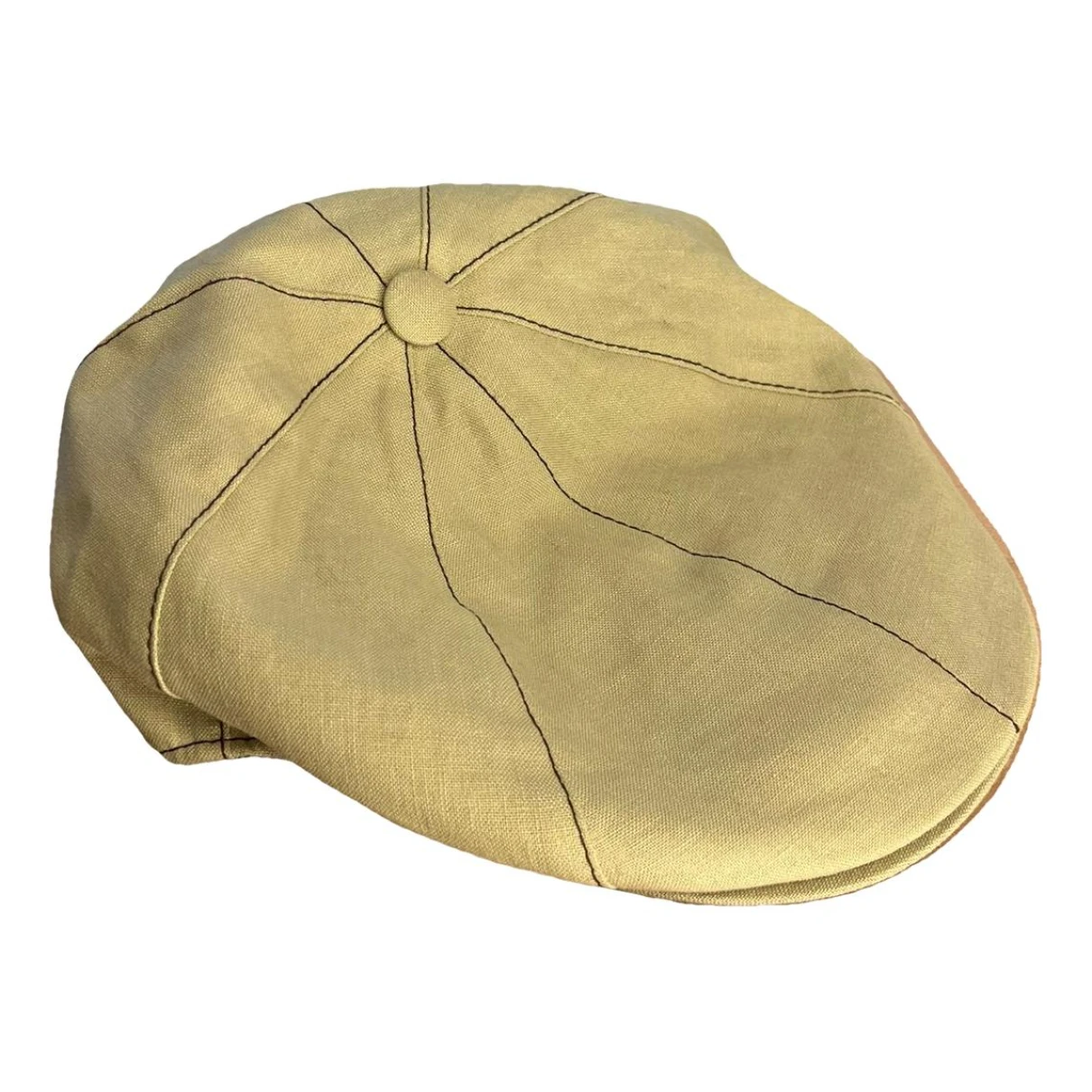 Pre-owned Borsalino Linen Hat In Ecru