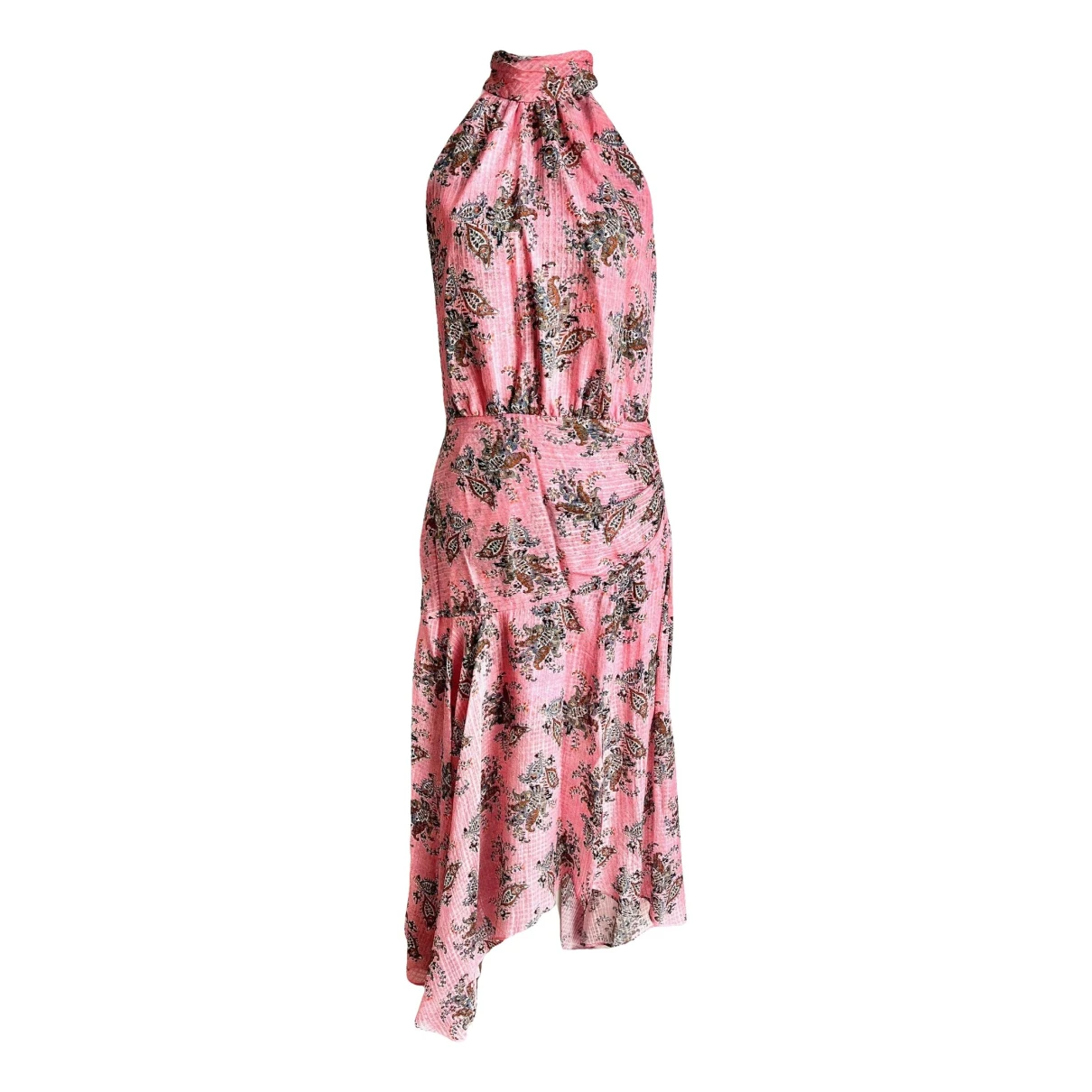 Pre-owned Veronica Beard Silk Mid-length Dress In Pink