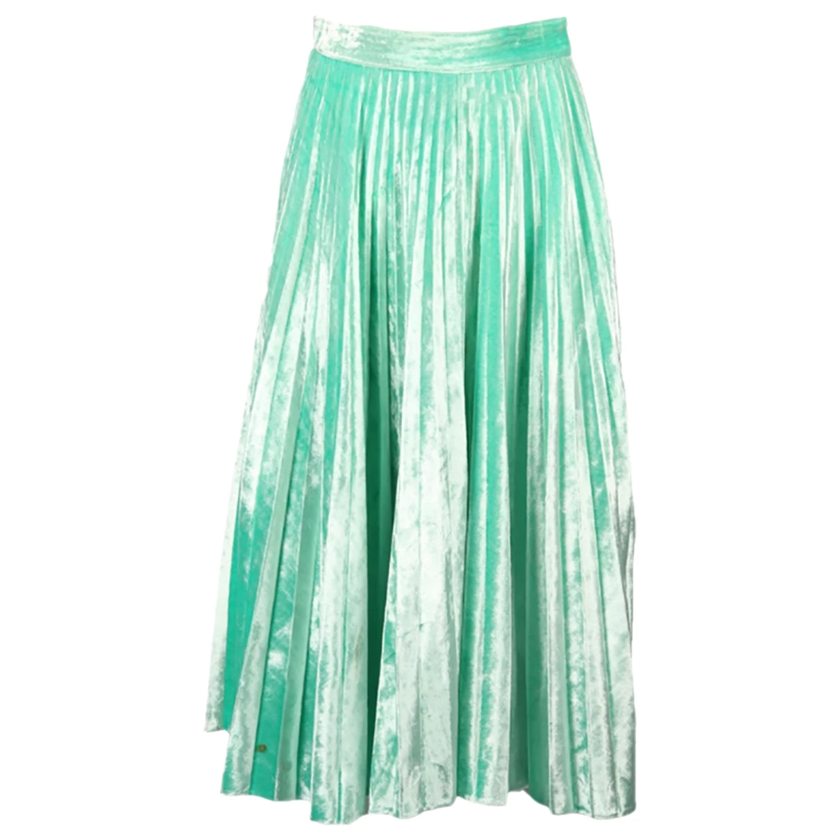 Pre-owned Victoria Beckham Velvet Mid-length Skirt In Green