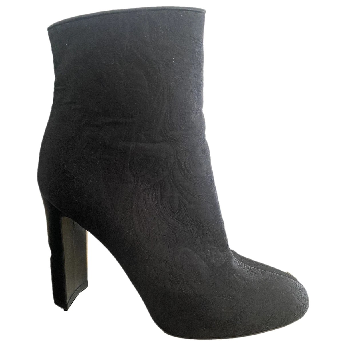 Pre-owned Dolce & Gabbana Cloth Boots In Black