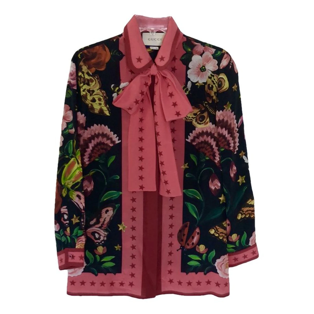 Pre-owned Gucci Silk Blouse In Multicolour