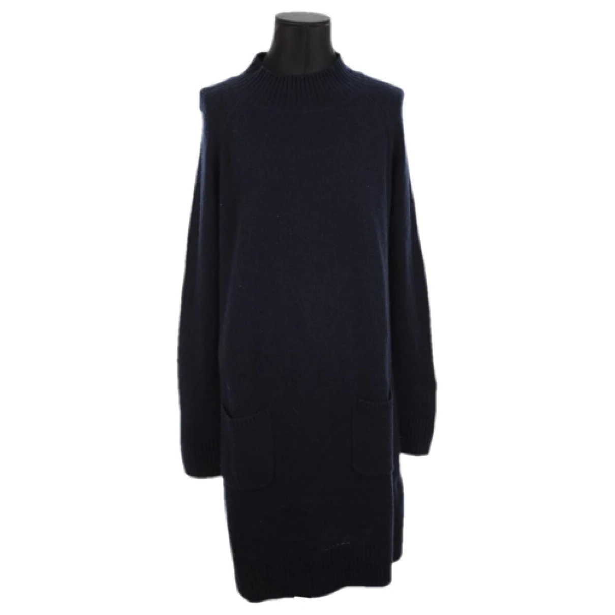 Pre-owned Gerard Darel Wool Mid-length Dress In Blue