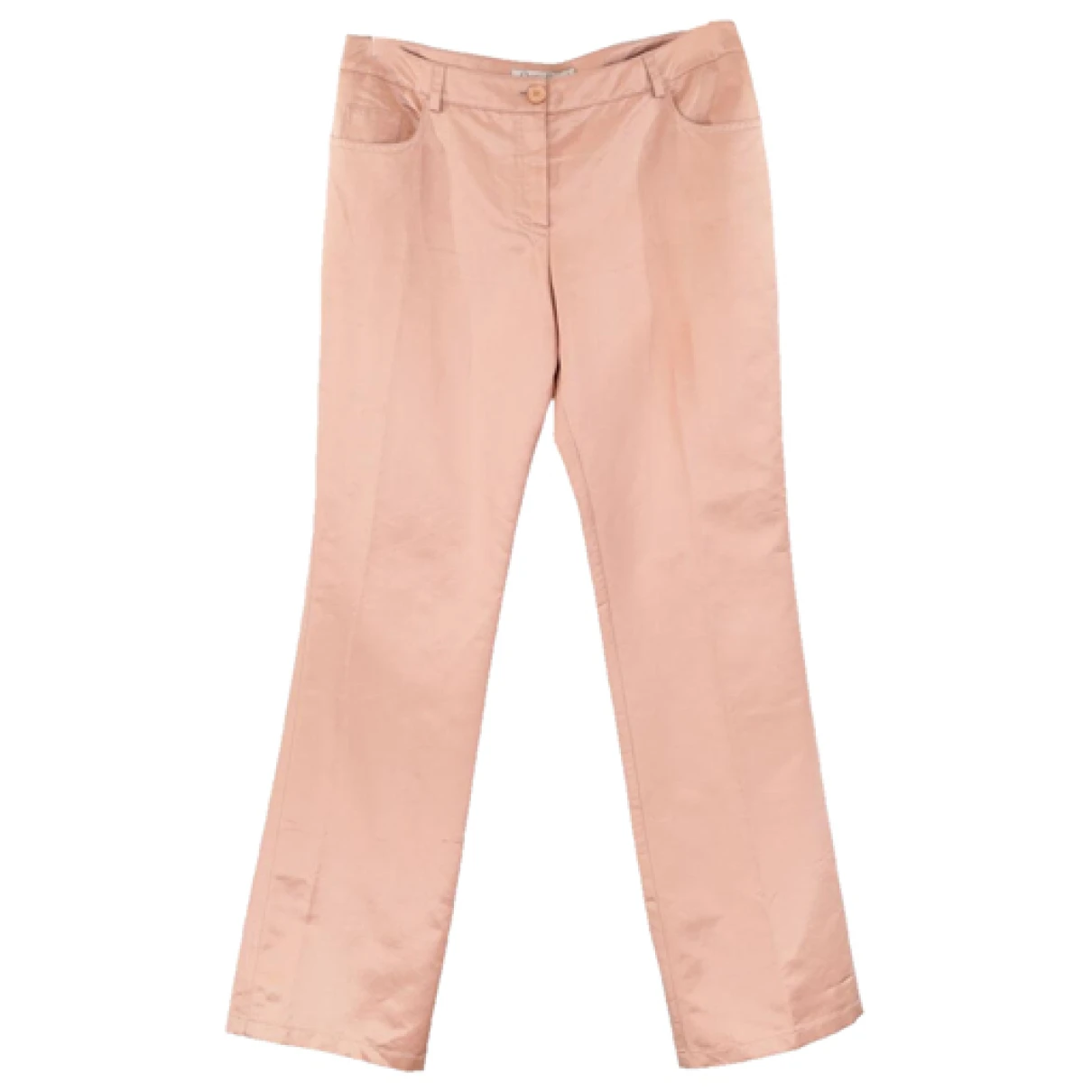 Pre-owned Dior Straight Pants In Pink