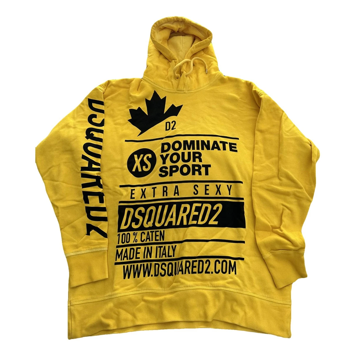 Pre-owned Dsquared2 Sweatshirt In Yellow