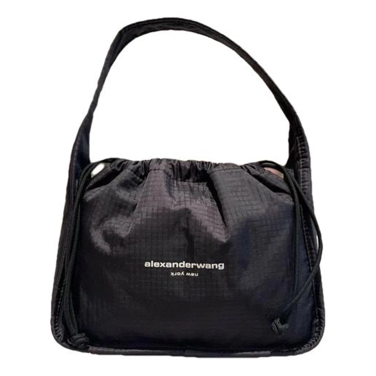 Pre-owned Alexander Wang Ryan Cloth Handbag In Black