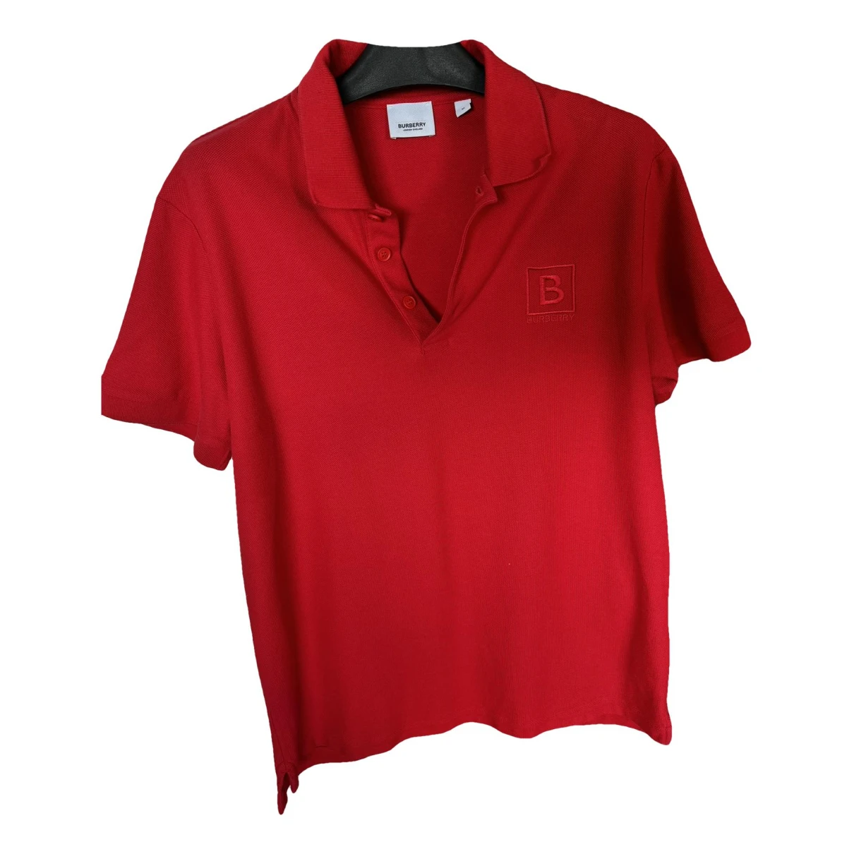 Pre-owned Burberry Polo Shirt In Red