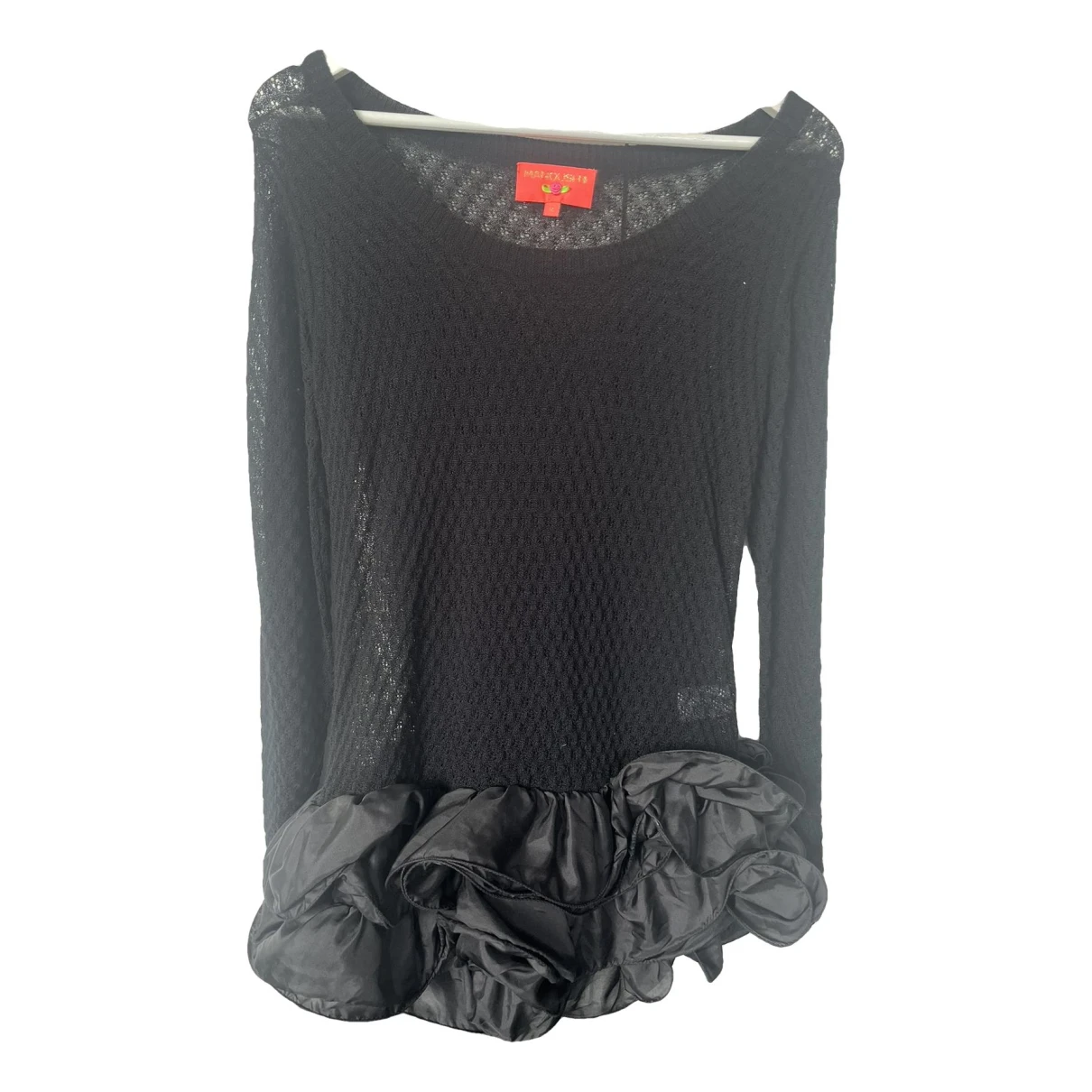 Pre-owned Manoush Silk Mid-length Dress In Black