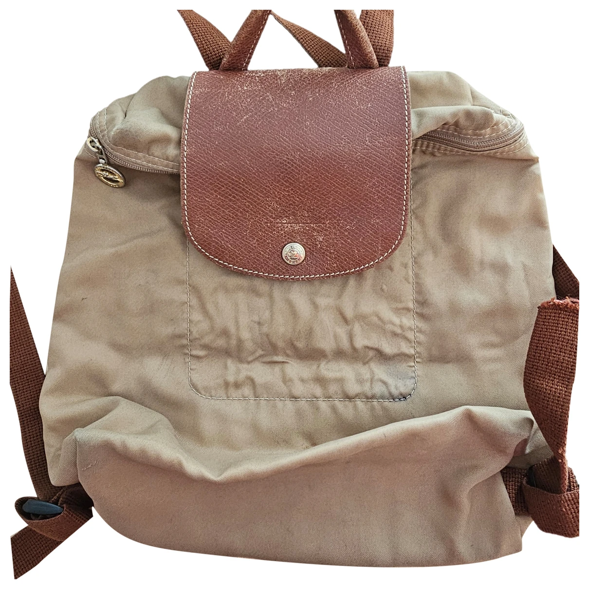 Pre-owned Longchamp Pliage Bag In Brown
