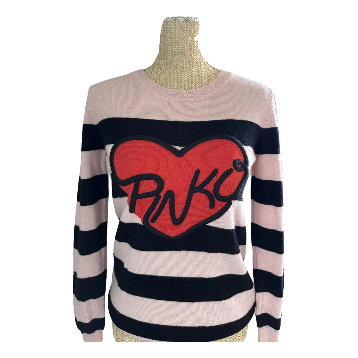 Pre-owned Pinko Wool Sweatshirt In Pink