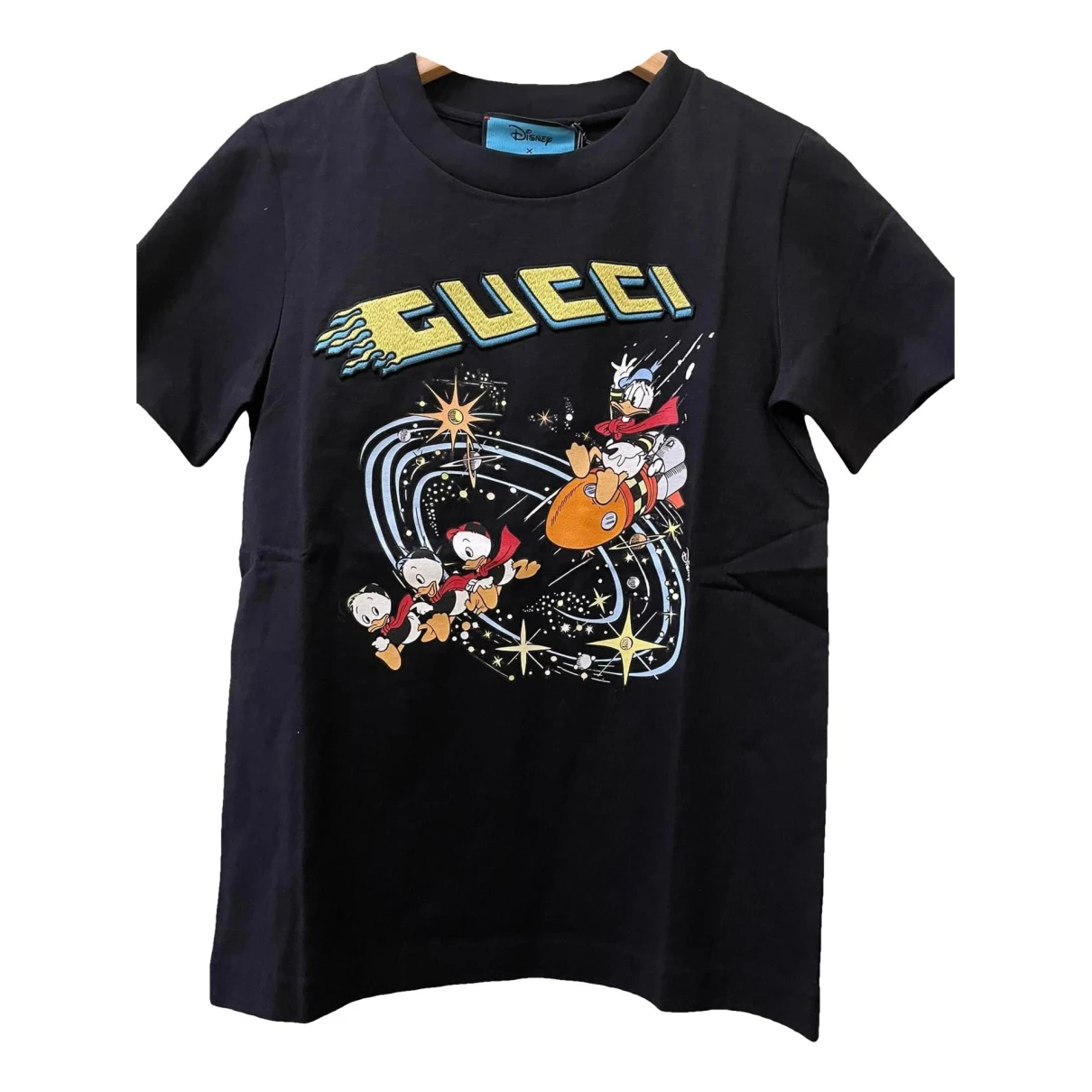 Pre-owned Disney X Gucci T-shirt In Black