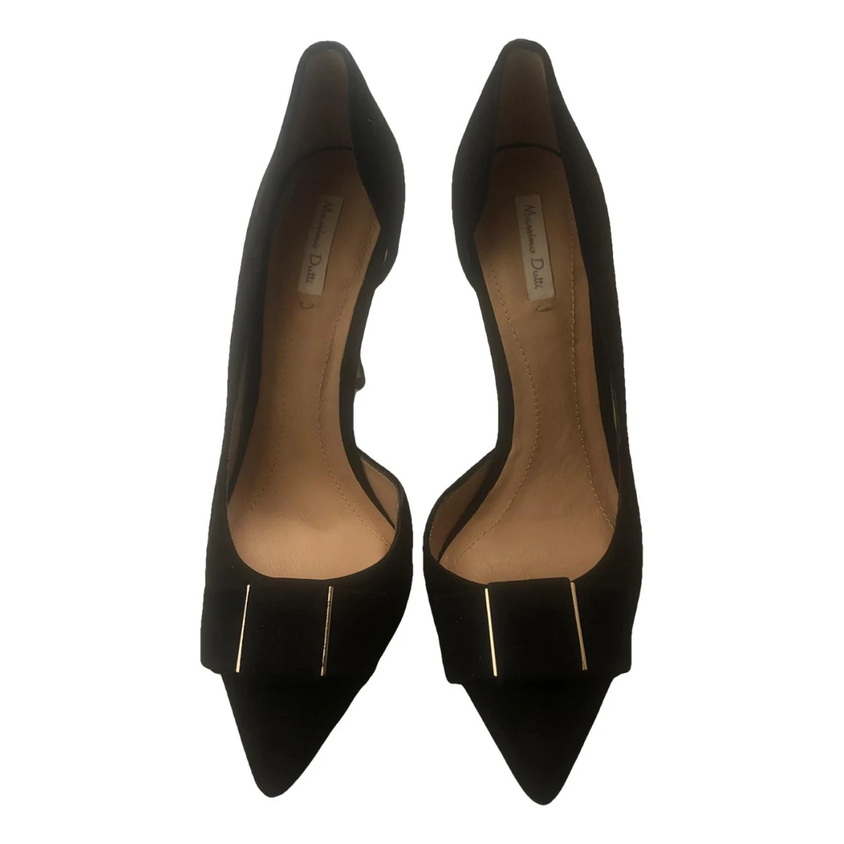 Pre-owned Massimo Dutti Heels In Black